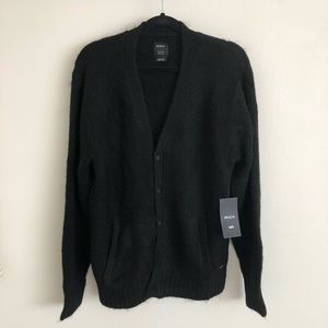 NWT RVCA Jerry Faux Mohair Cardigan